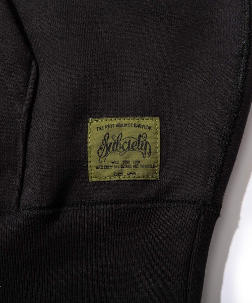 「Subciety」 プルオーバーパーカー LARGE ブラック メンズ_画像7
