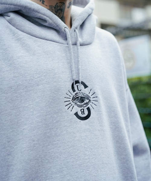 「Subciety」 プルオーバーパーカー LARGE ブラック メンズ_画像8