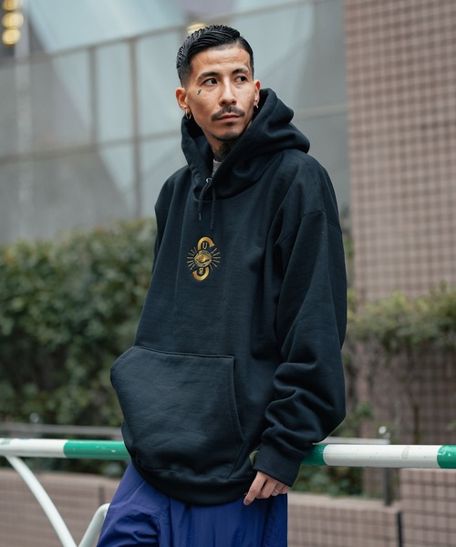 「Subciety」 プルオーバーパーカー LARGE ブラック メンズ_画像9