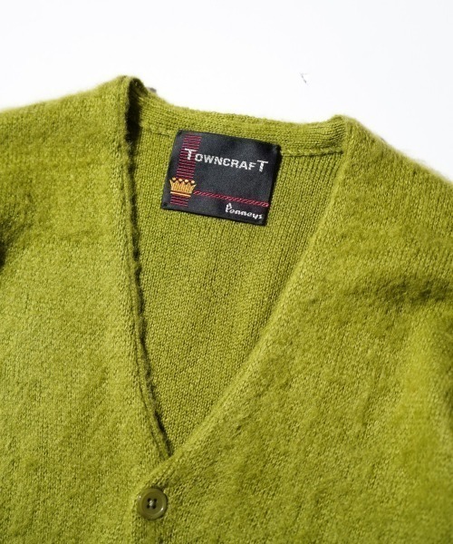 「TOWNCRAFT」니트 가디건 LARGE 그린 남성 (2/8)