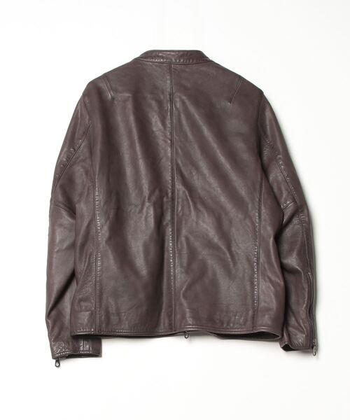 BEAMS LIGHTS（ビームス ライツ） レザーブルゾン LARGE ブラウン