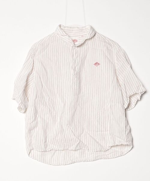 Danton（ダントン） 半袖シャツ 36 グレー レディース : ZOZOTOWN