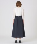 ワンピース シアースリーブニットドッキングドレスの詳細画像2