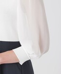 ワンピース シアースリーブニットドッキングドレスの詳細画像5