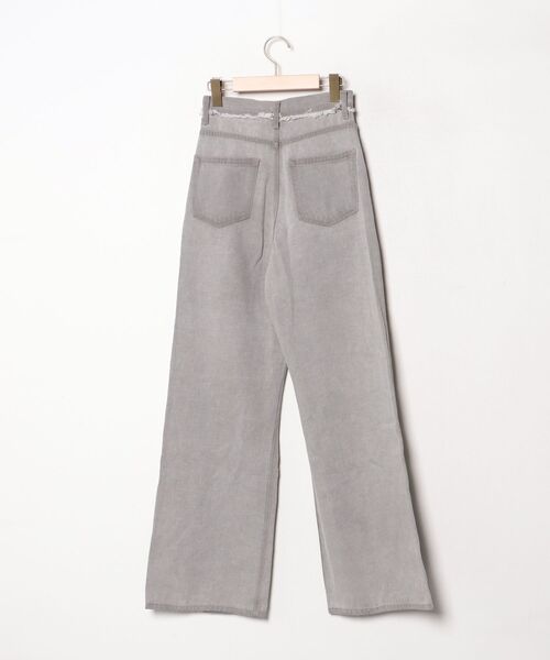 「EMODA」 ブーツカットデニムパンツ SMALL グレー レディース_画像2