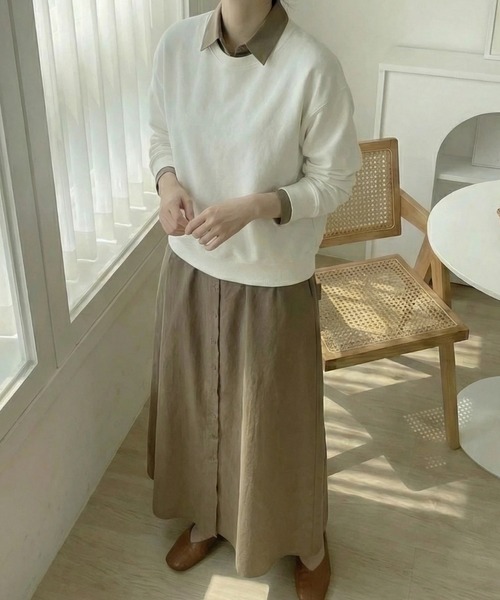 「cammie」 シャツワンピース M ブラック レディース_画像9