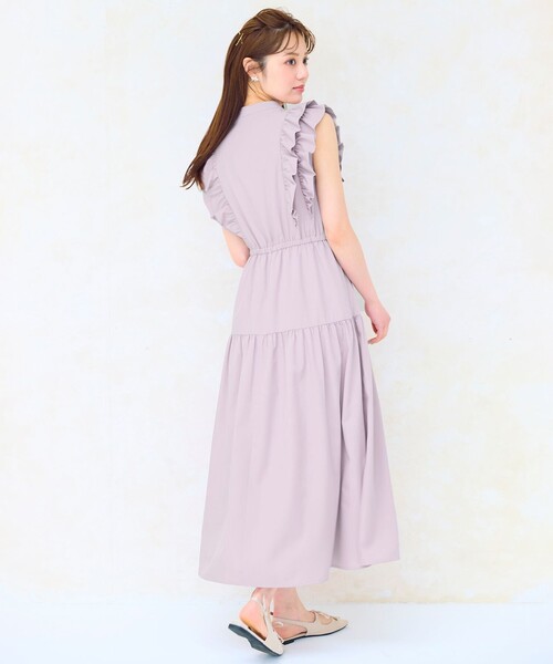 「Feroux」 ノースリーブワンピース 2 ブルー レディース_画像3