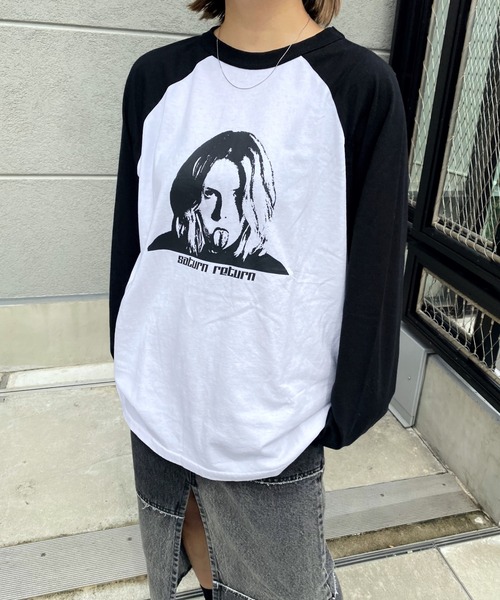 「WHO'S WHO gallery」 長袖カットソー FREE オフホワイト レディース_画像4