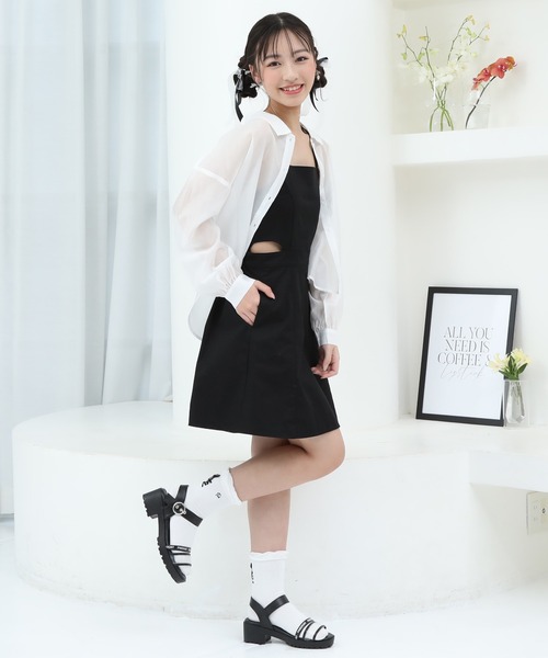 「PINKHUNT」 「KIDS」キャミソールワンピース 120cm ブルー キッズ_画像5