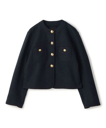TOMORROWLAND collection ジャケット ノーカラージャケット ブークレー