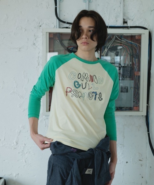 common gull products ラグラン長袖Tシャツ common gull products. tシャツ 暮れかけのラグラン レディース メンズ