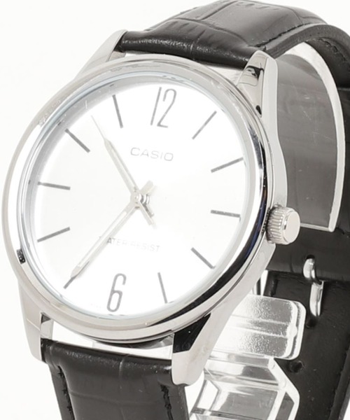 腕時計 CASIO カシオ / ベーシックアナログ レザーバンド ラウンドフェイス 腕時計 日常生活防水 //// MTP レザーシリーズの画像