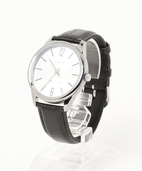 腕時計 CASIO カシオ / ベーシックアナログ レザーバンド ラウンドフェイス 腕時計 日常生活防水 //// MTP レザーシリーズの画像
