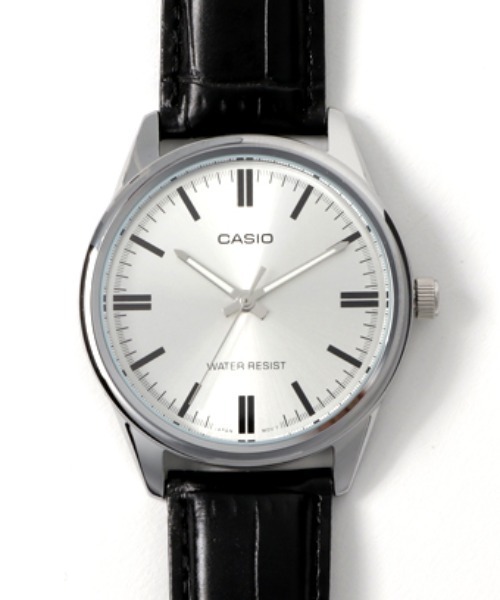 腕時計 CASIO カシオ / ベーシックアナログ レザーバンド ラウンドフェイス 腕時計 日常生活防水 //// MTP レザーシリーズの画像