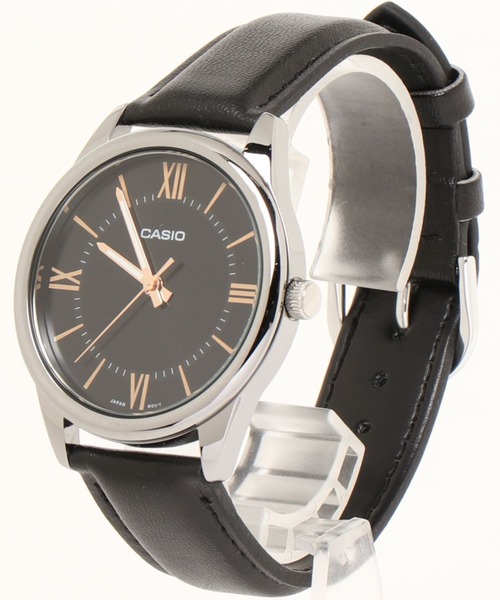 腕時計 CASIO カシオ / ベーシックアナログ レザーバンド ラウンドフェイス 腕時計 日常生活防水 //// MTP レザーシリーズの画像