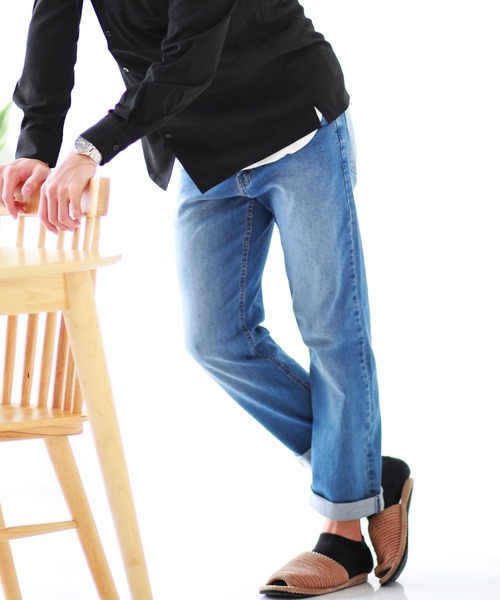 OUTDOOR PRODUCTS ジーンズ OUTDOOR ストレッチデニムレギュラーパンツ