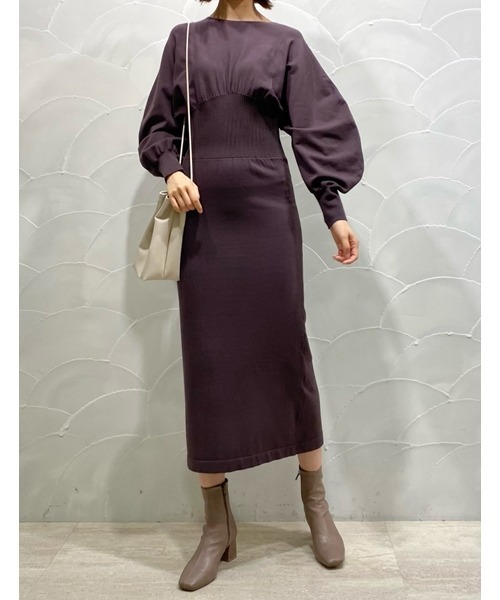 ワンピース ウエストマークパターンニットワンピース Zozotown Paypayモール店 通販 Paypayモール