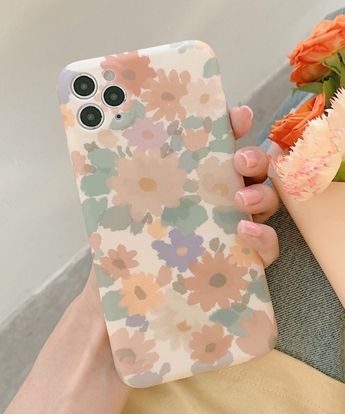 shopnikoniko（ショップにこにこ） スマホケース フラワーデザイン 花