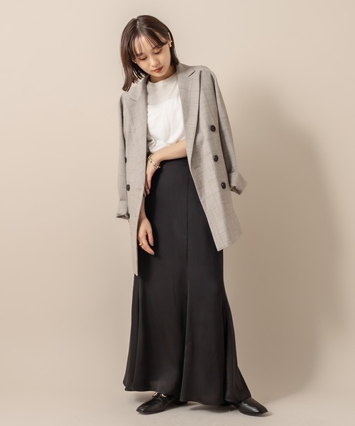 サテンマーメイドスカート（Web限定） セール】[mline] WEB限定 サテンマーメイドスカート（スカート