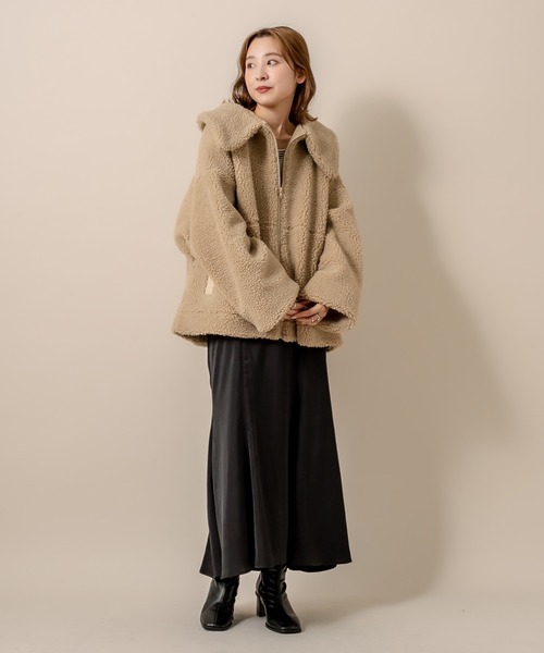 M-LINE スカート 「mline」 WEB限定 サテンマーメイドスカート