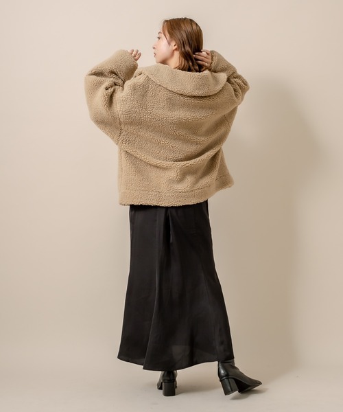 M-LINE スカート 「mline」 WEB限定 サテンマーメイドスカート