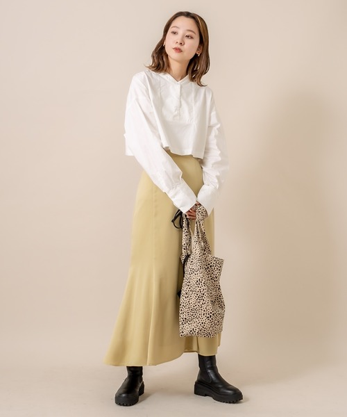 サテンマーメイドスカート（Web限定） セール】[mline] WEB限定 サテンマーメイドスカート（スカート