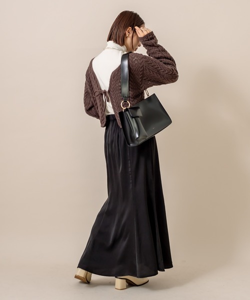 サテンマーメイドスカート（Web限定） セール】[mline] WEB限定 サテンマーメイドスカート（スカート