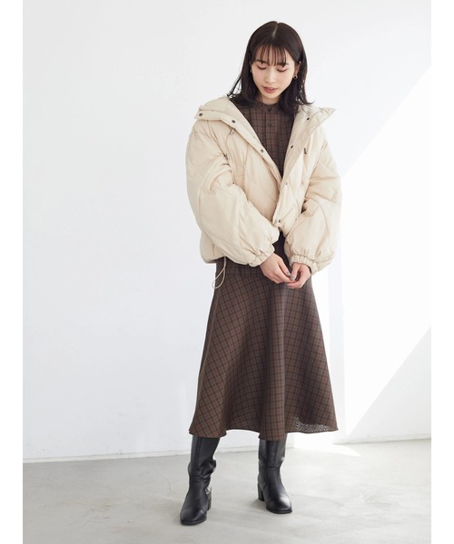 焼きうどん ダイヤキルトジャガードドロストブルゾン春ジャケット 焼きうどん様専用 ダイヤキルトジャガードドロストブルゾン春ジャケット