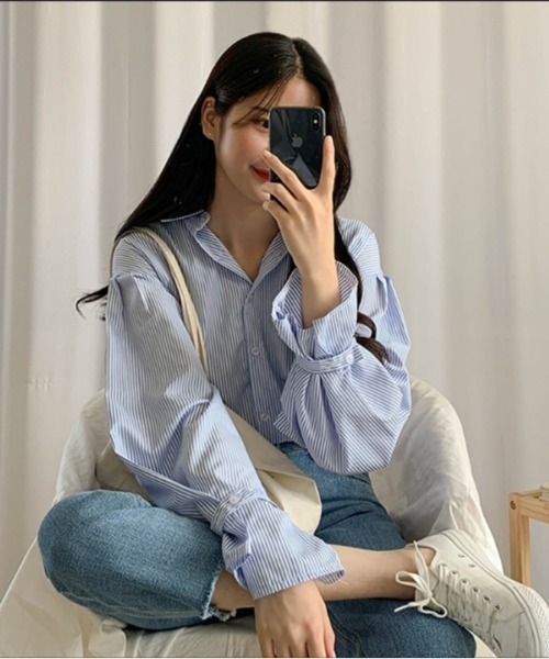 LACーVERT ブラウス シャツ 「累計販売枚数1万枚突破」フレアスリーブ