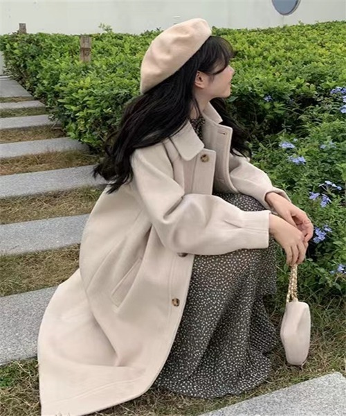 FREE STYLISTS ステンカラーコート コート ウールライクステンカラー