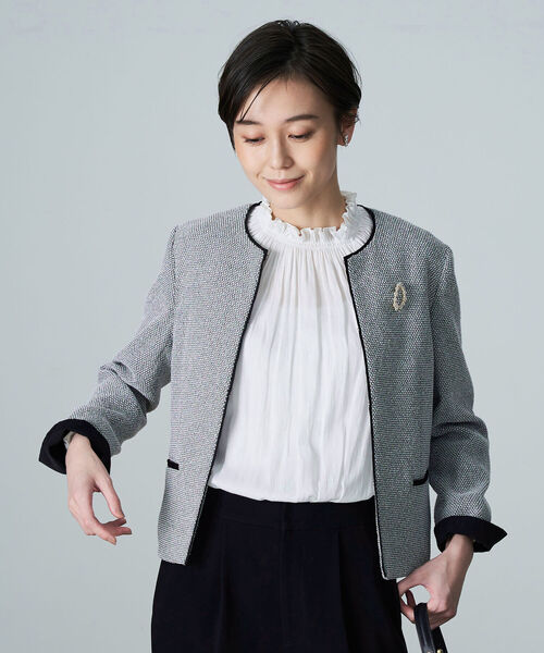 NOLLEY'S（ノーリーズ） ジャケット ノーカラージャケット 「WEB限定