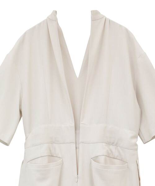 CLANE オールインワン 「CLANE/クラネ」STAND COLLAR LOOSE ALL