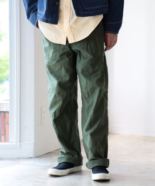 orSlow US ARMY レギュラーフィット ファティーグパンツ Lサイズ orSlow パンツ / U.S. ARMY ファティーグ リバースサテン