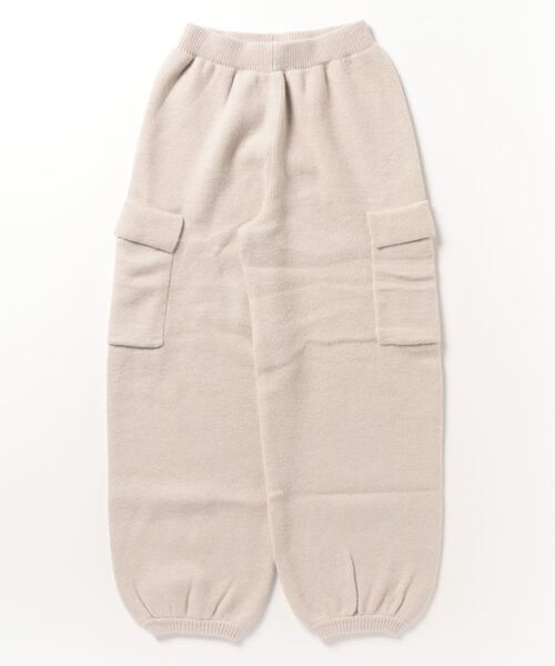 Per sist ence パンツ アルパカタッチ ニットワイドジョガー