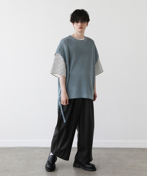 LILL tシャツ 「23ss」サイドスリットハイポンチビッグ