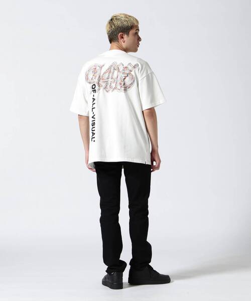 茶ジャケットフーディTシャツパンツ革鞄にstoneスウェット A4A tシャツ A4A/エーフォーエー/LOOP SST メンズ レディース