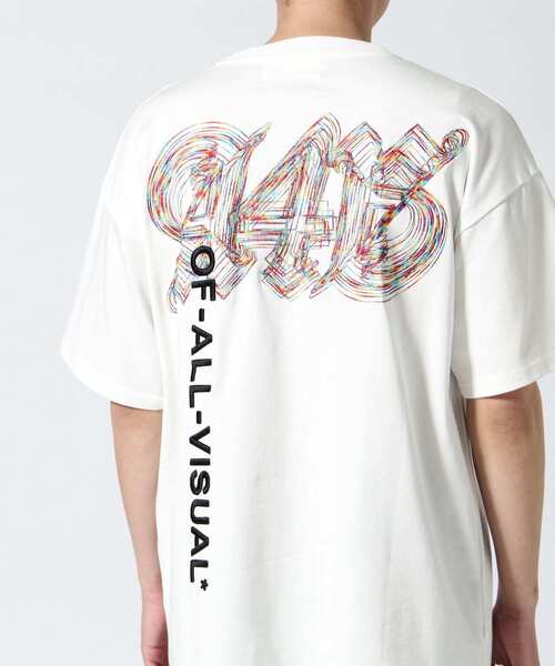 fact tシャツ　Lサイズ ＆ビッグプリント オーバーサイズTシャツ＜ホワイト＞(S