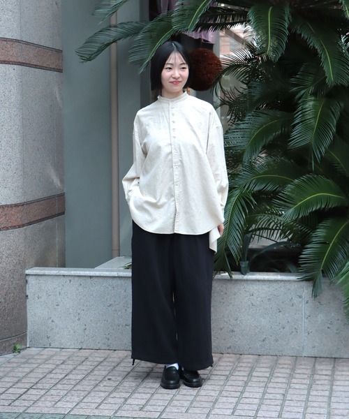 ブラウス シャツ 「Brocante / ブロカント」 オーガニック綿麻フランネル ペザンシャツ レディース Brocante ブラウス シャツ 「Brocante / ブロカント