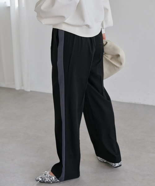 RANAN（ラナン） スラックス パンツ サイドラインスラックス