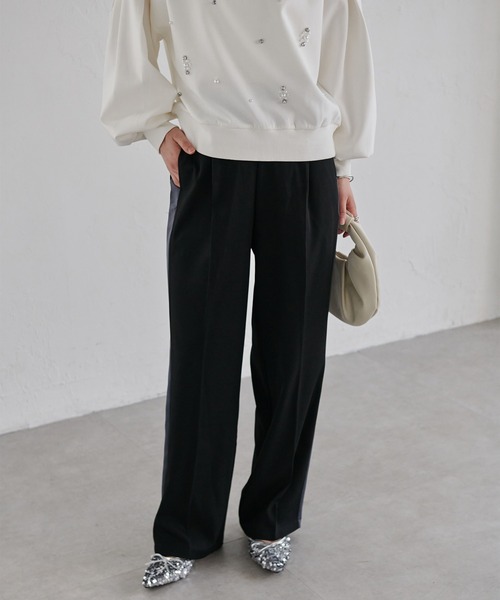 RANAN（ラナン） スラックス パンツ サイドラインスラックス