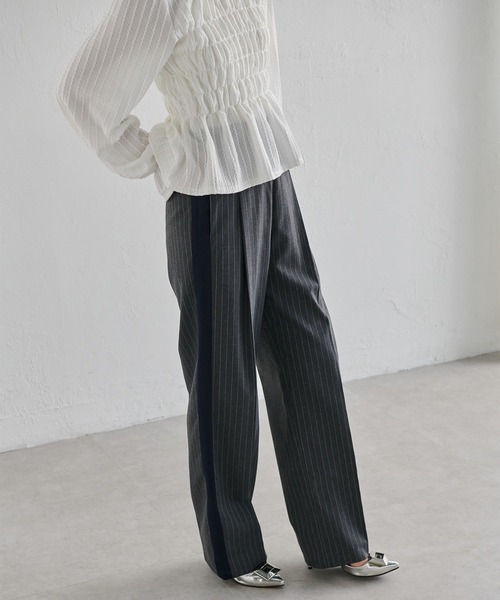 RANAN（ラナン） スラックス パンツ サイドラインスラックス