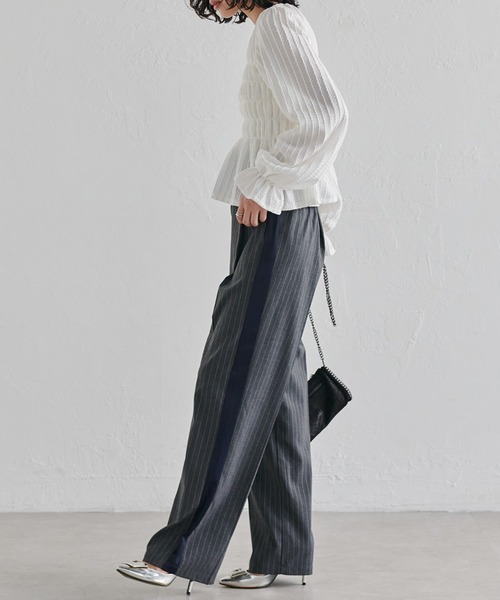 RANAN（ラナン） スラックス パンツ サイドラインスラックス