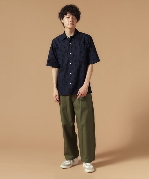 40CARATS&525 BY TAKEO KIKUCHI シャツ ドットカットジャカード
