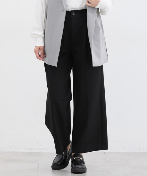 Honeys（ハニーズ） スラックス パンツ 「抗菌防臭」ワイドストレート