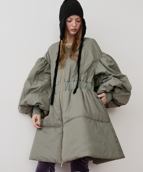 LA BELLE ETUDE パッファーボリュームAラインミドルコート J1U by LA BELLE ETUDE コート アウター パッファーボリュームAライン