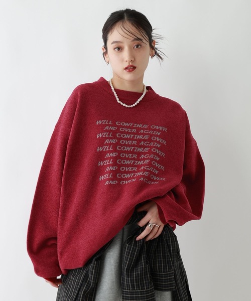 RAGEBLUE（レイジブルー） セーター ニット Jacquard logo crew neck