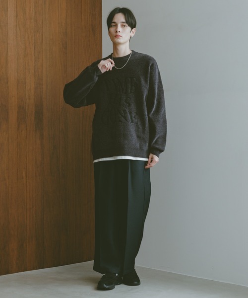 RAGEBLUE（レイジブルー） セーター ニット Jacquard logo crew neck