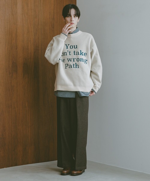 RAGEBLUE（レイジブルー） セーター ニット Jacquard logo crew neck