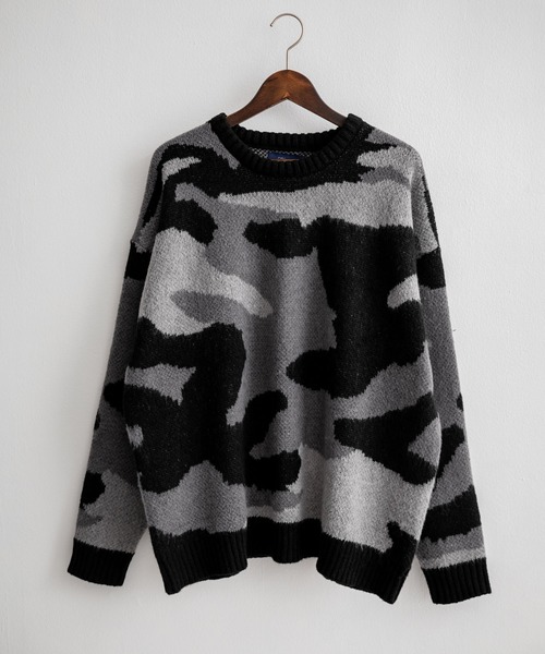 Rocky Monroe（ロッキーモンロー） セーター ニット 起毛 カモフラ柄
