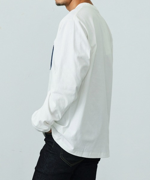 Lee tシャツ Lee/リー デニムポケット 長袖Tシャツ メンズ レディース